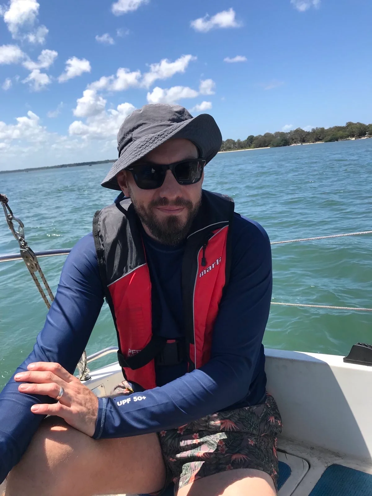 Tim tubing on the Maroochy River