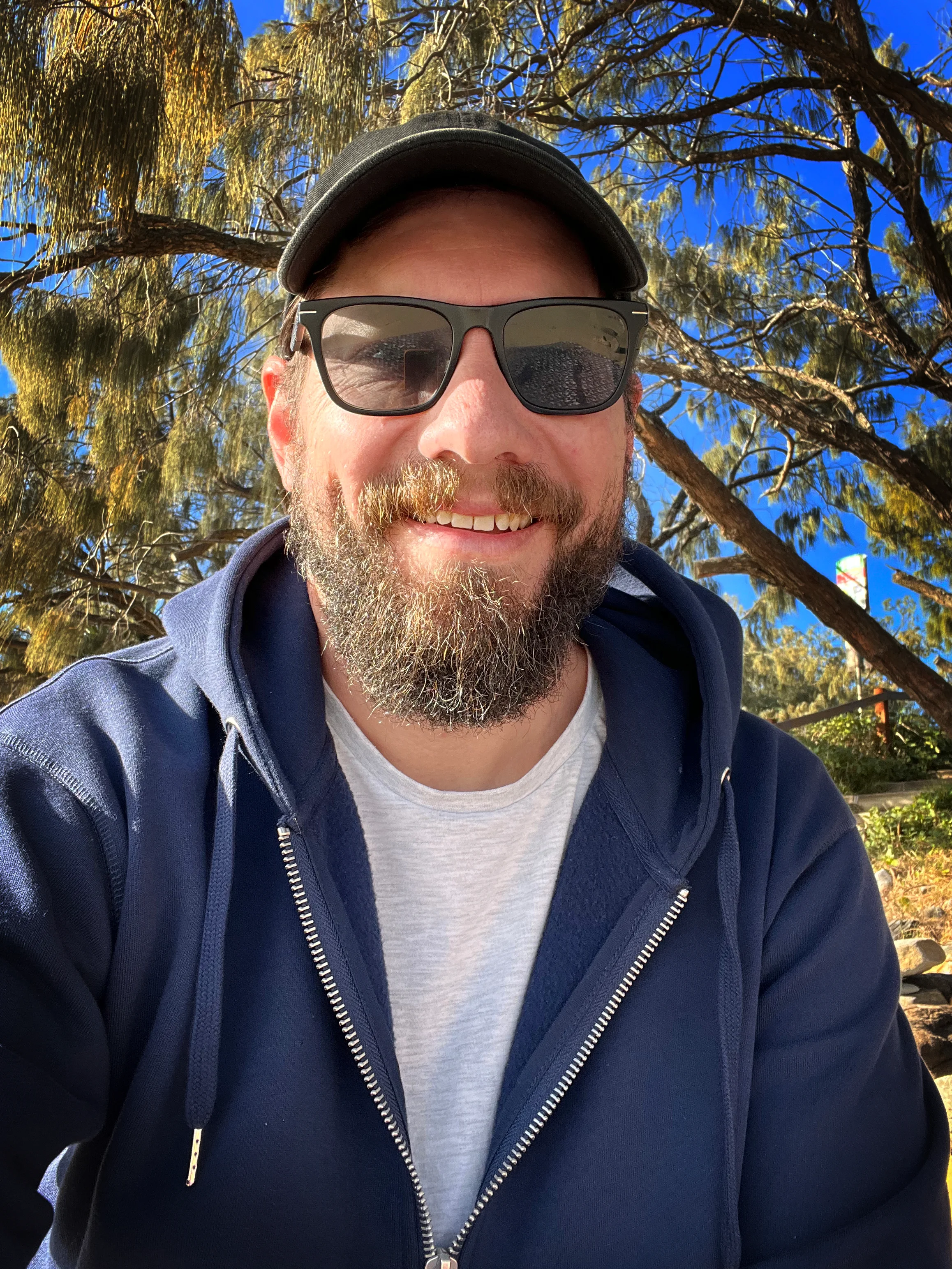 Tim at Mooloolaba Beach on the Sunshine Coast